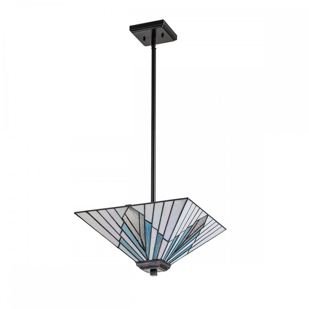 TF-ALDERLEY-F-P Alderley 2 Light Trio-Mount Pendant Vintage Bronze