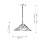 TF-ALDERLEY-P Alderley 1 Light Pendant Vintage Bronze