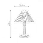 TF-ALDERLEY-TL-M Alderley 1 Light Medium Table Lamp Vintage Bronze