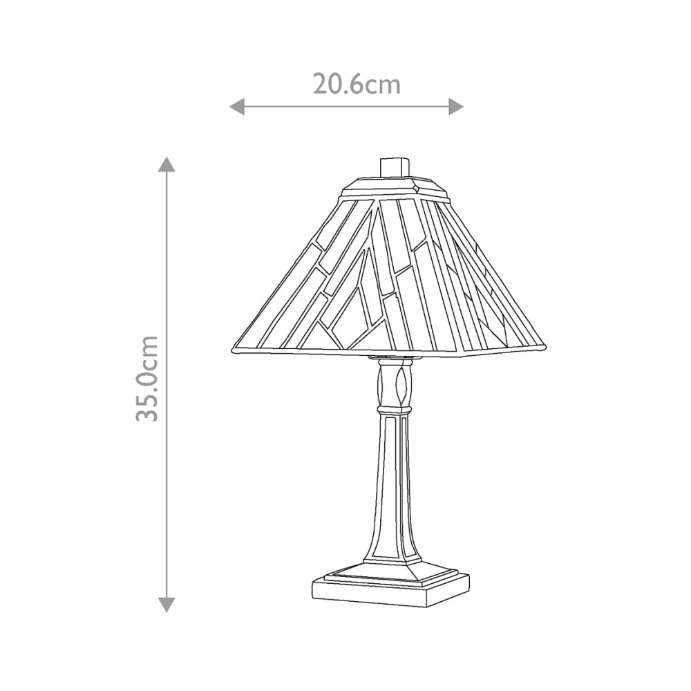 TF-ALDERLEY-TL-M Alderley 1 Light Medium Table Lamp Vintage Bronze