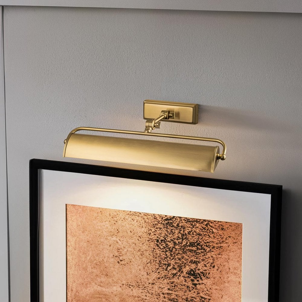 WINCHFIELD-PLM-AB Winchfield 2 Light Medium Picture Light Aged Brass