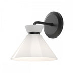 ALM-HALSTON-1WB-BK Halston 1 Light Wall Light Matte Black