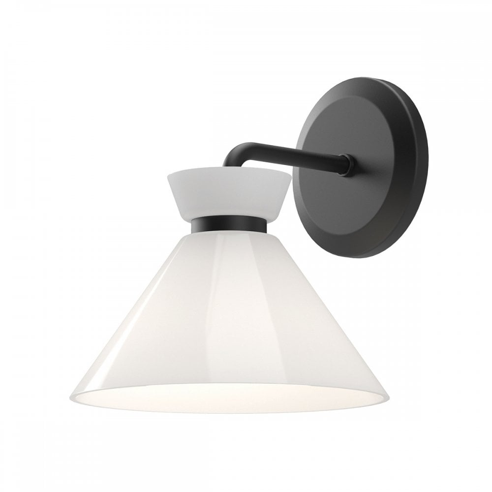 ALM-HALSTON-1WB-BK Halston 1 Light Wall Light Matte Black
