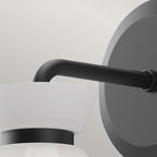 ALM-HALSTON-1WB-BK Halston 1 Light Wall Light Matte Black