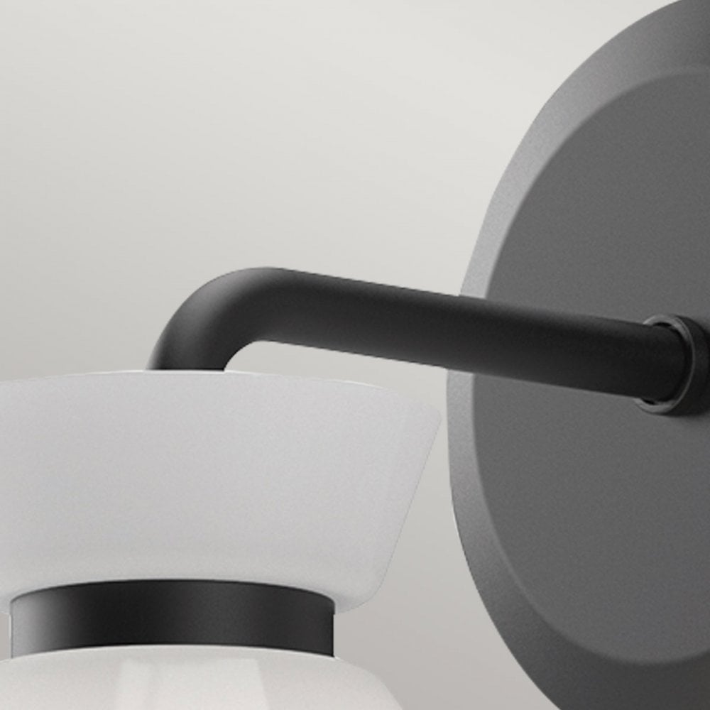 ALM-HALSTON-1WB-BK Halston 1 Light Wall Light Matte Black
