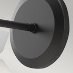 ALM-HALSTON-1WB-BK Halston 1 Light Wall Light Matte Black