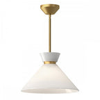 ALM-HALSTON-P-M-GD Halston 1 Light Pendant Brushed Gold