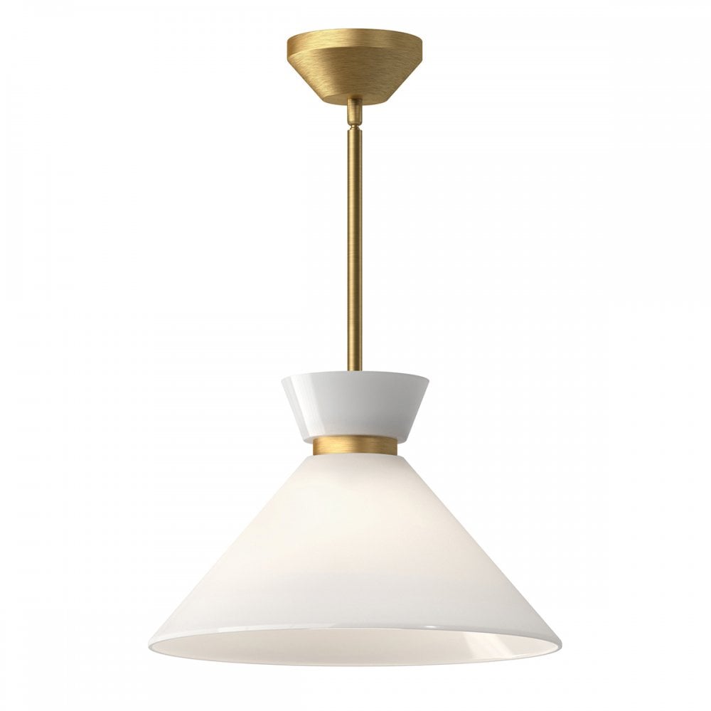 ALM-HALSTON-P-M-GD Halston 1 Light Pendant Brushed Gold