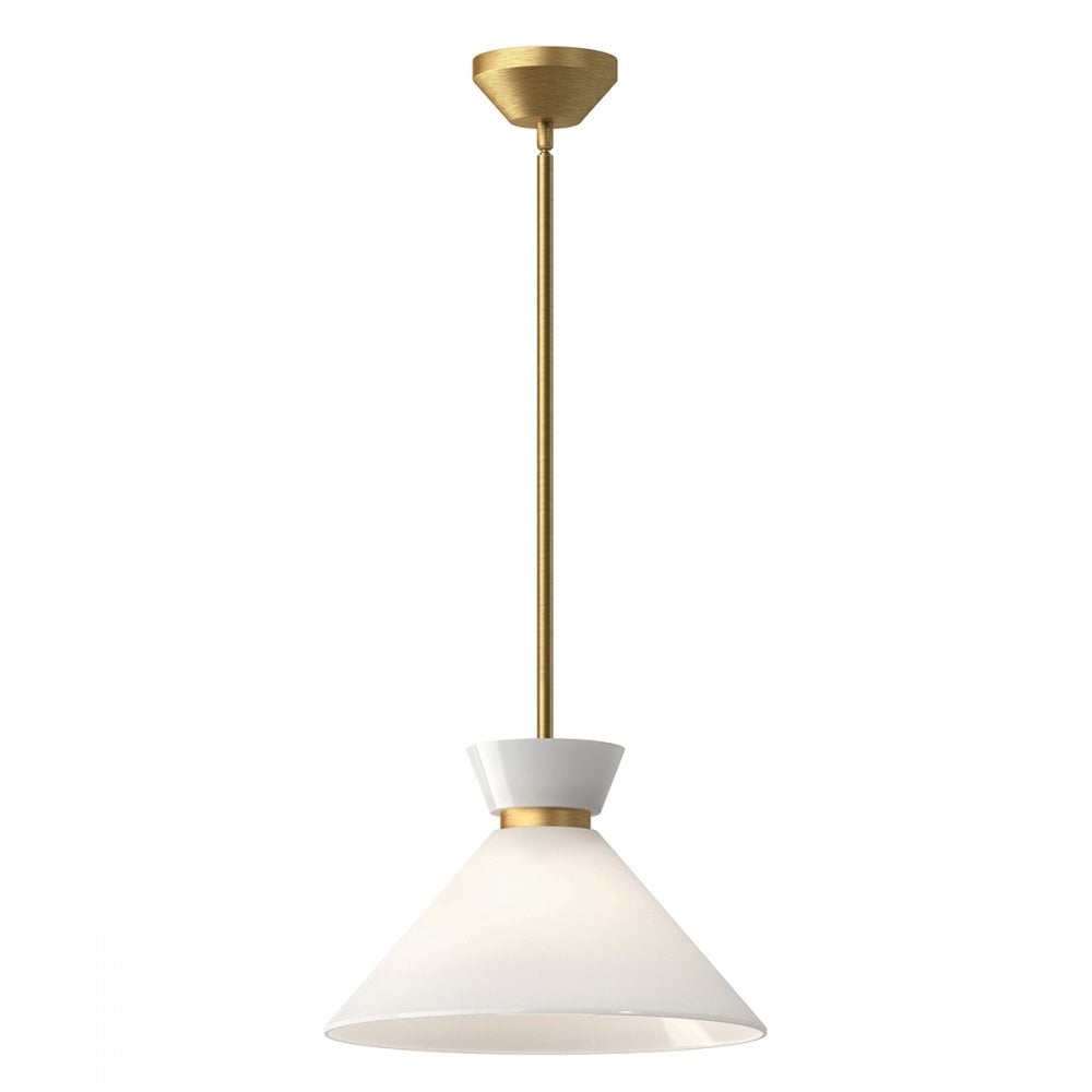 ALM-HALSTON-P-M-GD Halston 1 Light Pendant Brushed Gold