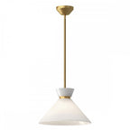 ALM-HALSTON-P-M-GD Halston 1 Light Pendant Brushed Gold