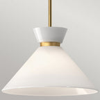 ALM-HALSTON-P-M-GD Halston 1 Light Pendant Brushed Gold