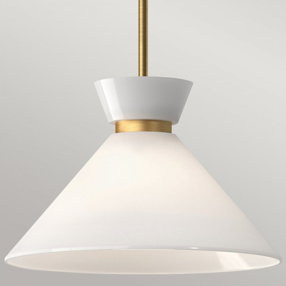 ALM-HALSTON-P-M-GD Halston 1 Light Pendant Brushed Gold
