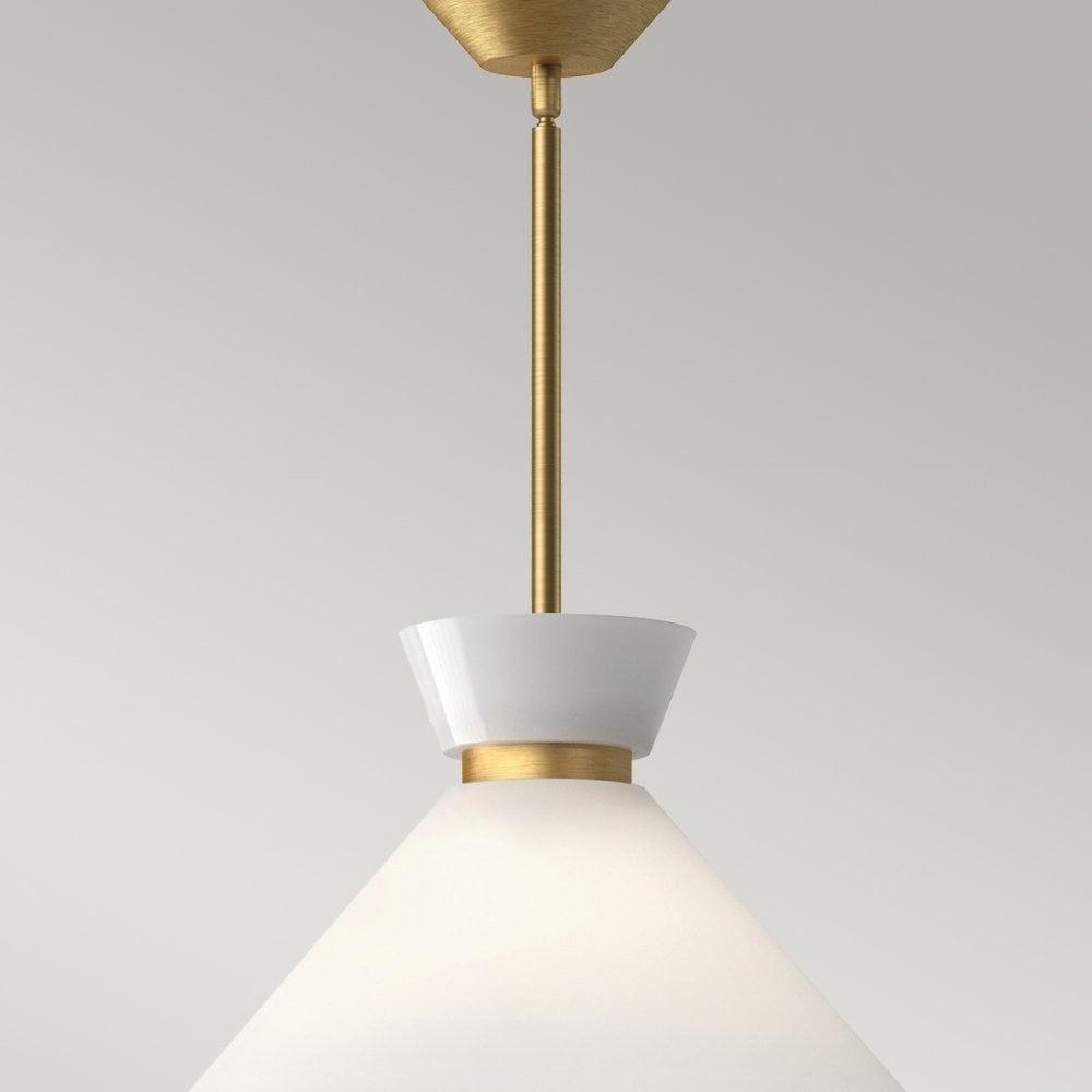 ALM-HALSTON-P-M-GD Halston 1 Light Pendant Brushed Gold