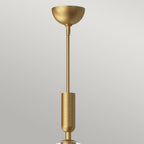 ALM-JUDE-P-GD-CL Jude 1 Light Pendant Brushed Gold