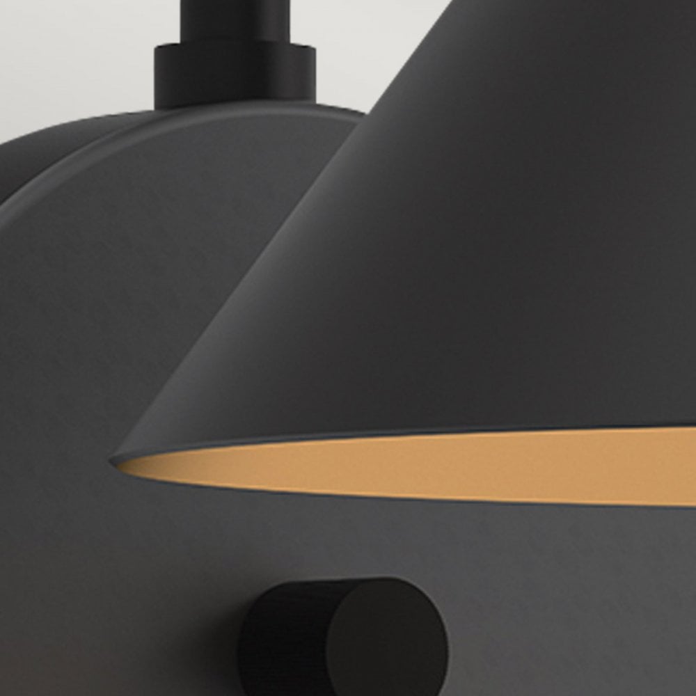 ALM-REMYCK-1WB-BK Remyck 1 Light Wall Light Matte Black
