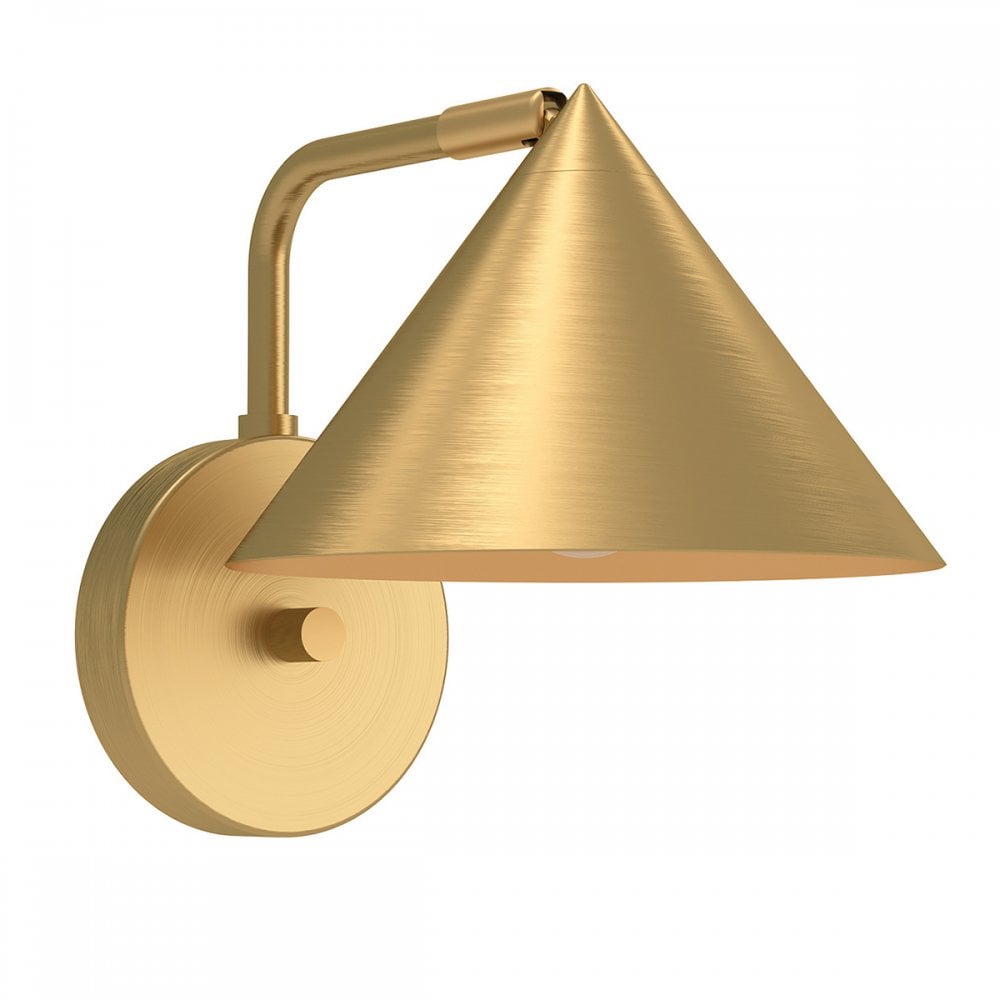 ALM-REMYCK-1WB-GD Remyck 1 Light Wall Light Brushed Gold
