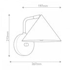 ALM-REMYCK-1WB-GD Remyck 1 Light Wall Light Brushed Gold