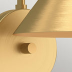 ALM-REMYCK-1WB-GD Remyck 1 Light Wall Light Brushed Gold