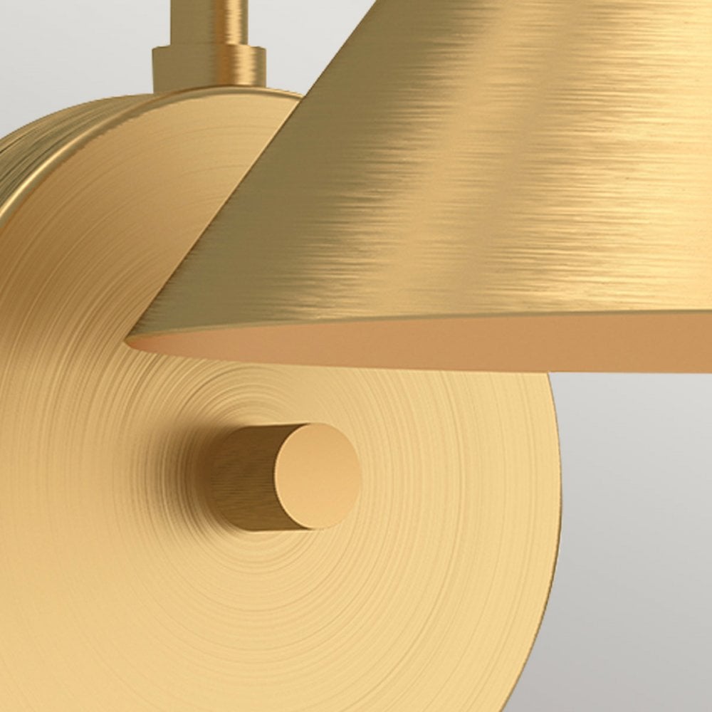 ALM-REMYCK-1WB-GD Remyck 1 Light Wall Light Brushed Gold