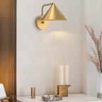 ALM-REMYCK-1WB-GD Remyck 1 Light Wall Light Brushed Gold