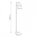 ALM-REMYCK-FL-BK Remyck 1 Light Floor Lamp Matte Black