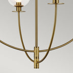 ALM-SYLVIA4-BG-CL Sylvia 4 Light Chandelier Brushed Gold