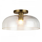 ALM-SYLVIA-SF-BG-CL Sylvia 1 Light Semi-Flush Brushed Gold