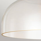 ALM-SYLVIA-SF-BG-CL Sylvia 1 Light Semi-Flush Brushed Gold