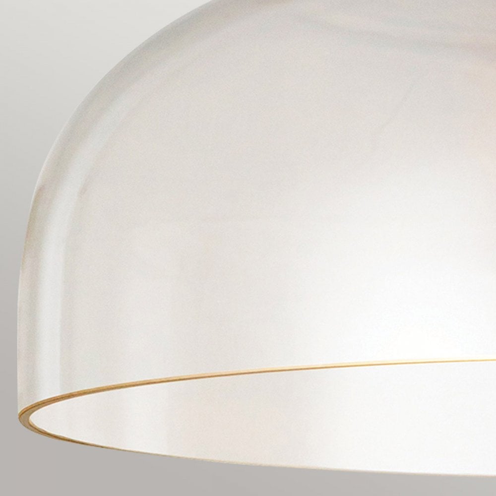 ALM-SYLVIA-SF-BG-CL Sylvia 1 Light Semi-Flush Brushed Gold