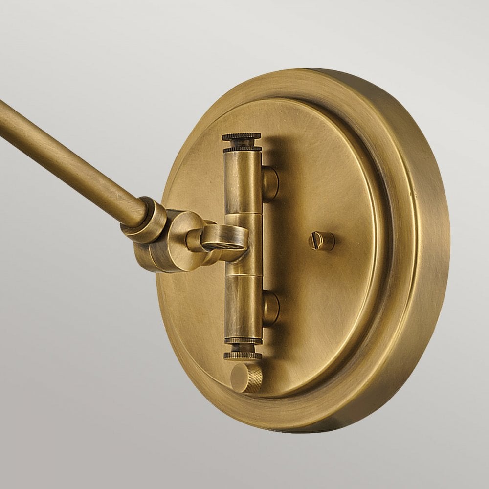 HK-ARTI-1W-HB-NR Arti 1 Light Wall Light Heritage Brass, Natural Rattan Shade