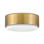HK-CEDRIC-F-S-BR Cedric 2 Light Flush Lacquered Brass