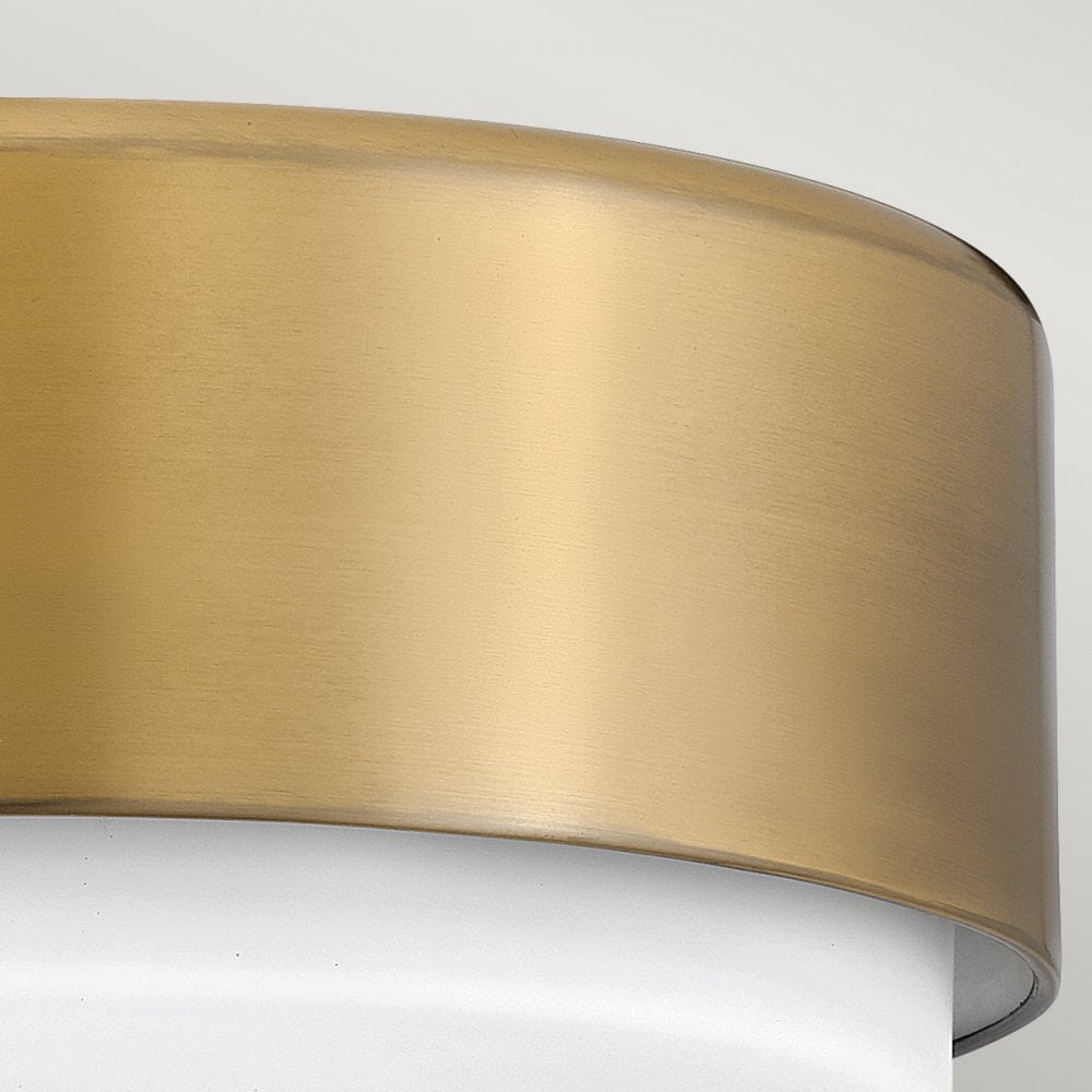 HK-CEDRIC-F-S-BR Cedric 2 Light Flush Lacquered Brass