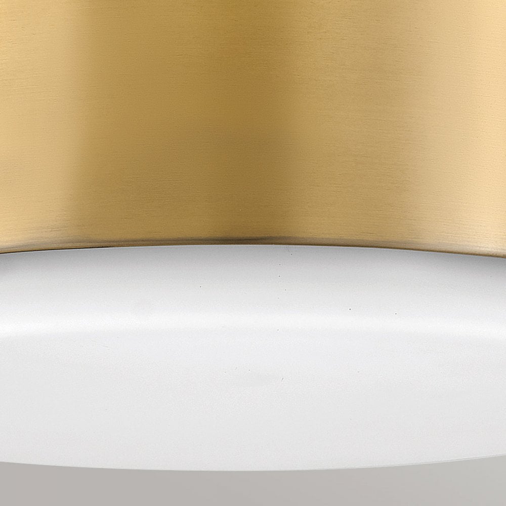 HK-CEDRIC-F-S-BR Cedric 2 Light Flush Lacquered Brass