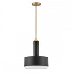 HK-CEDRIC-P-M-BR Cedric 2 Light Medium Pendant Lacquered Brass