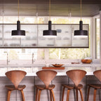 HK-CEDRIC-P-M-BR Cedric 2 Light Medium Pendant Lacquered Brass