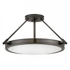 HK-COLLIER-SF-M-BX Collier 4 Light Medium Semi-Flush Black Oxide