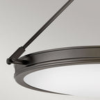 HK-COLLIER-SF-M-BX Collier 4 Light Medium Semi-Flush Black Oxide
