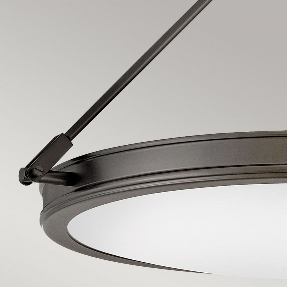 HK-COLLIER-SF-M-BX Collier 4 Light Medium Semi-Flush Black Oxide