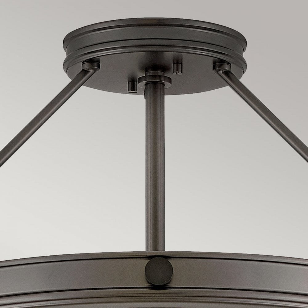 HK-COLLIER-SF-M-BX Collier 4 Light Medium Semi-Flush Black Oxide