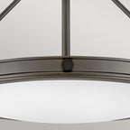 HK-COLLIER-SF-M-BX Collier 4 Light Medium Semi-Flush Black Oxide