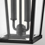 HK-DAWSON-L Dawson 2 Light Outdoor Large Wall Lantern Black with Burnished Bronze accent