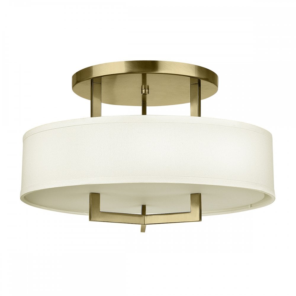 HK-HAMPTON-SF-BB Hampton 4 Light Semi-Flush Brushed Brass
