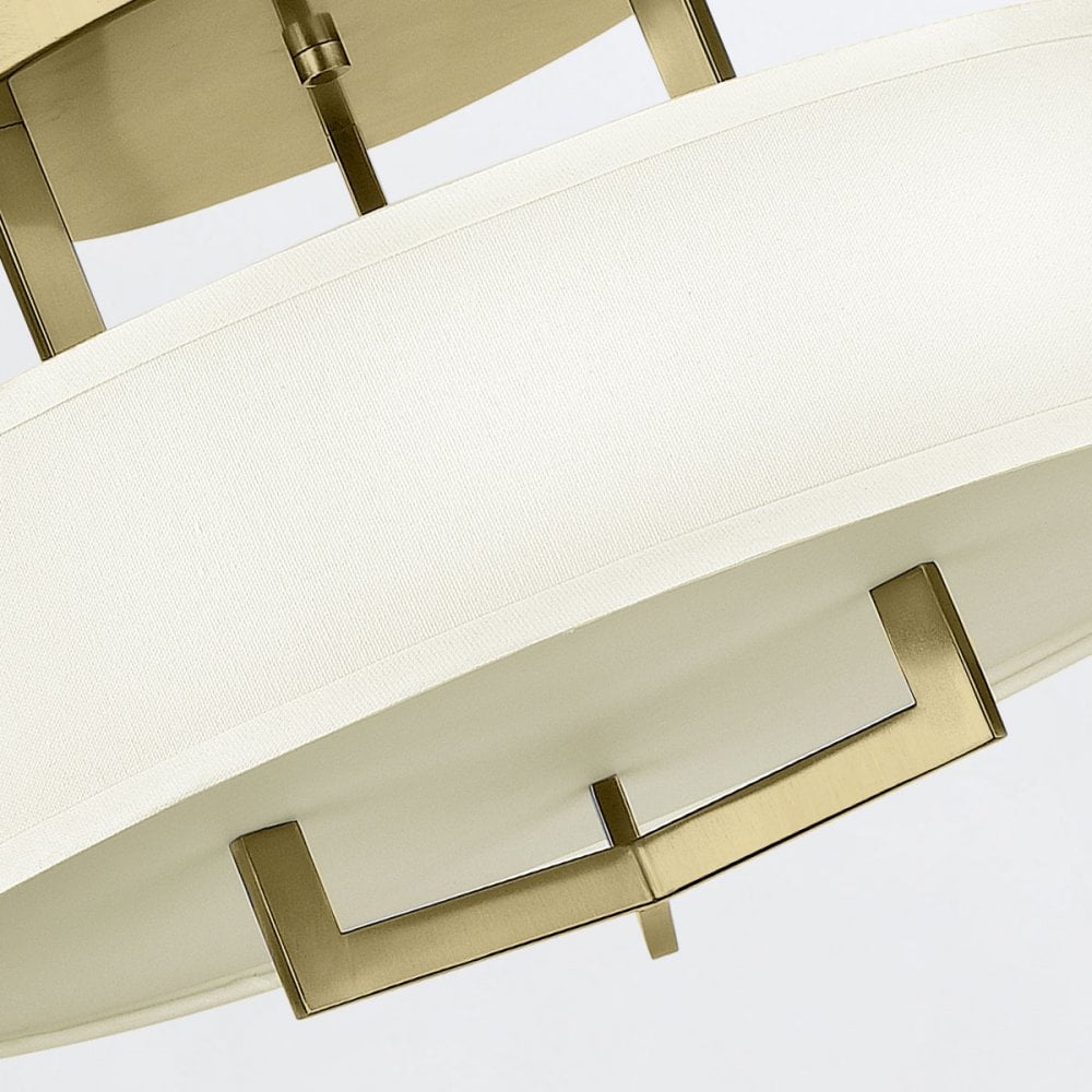HK-HAMPTON-SF-BB Hampton 4 Light Semi-Flush Brushed Brass