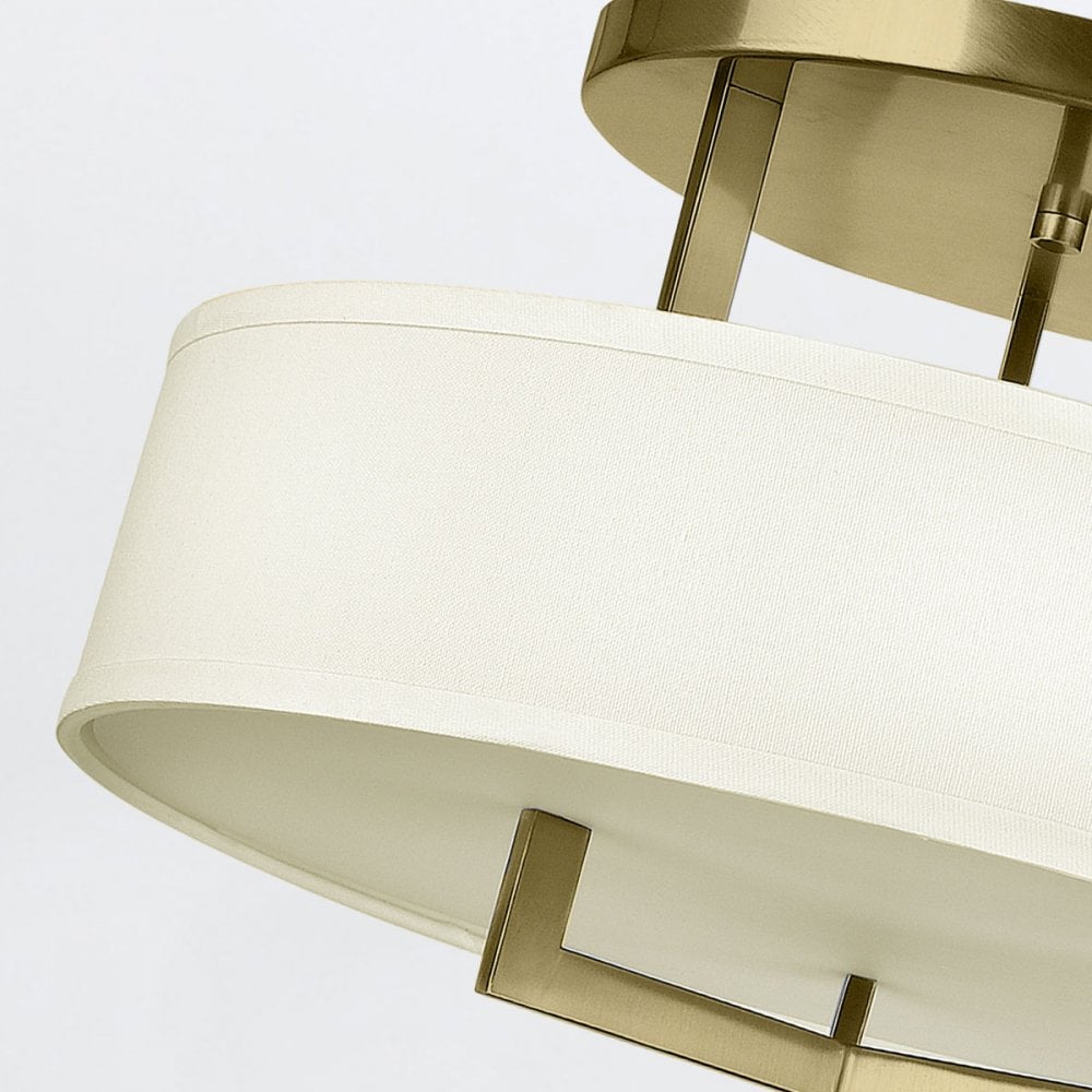 HK-HAMPTON-SF-BB Hampton 4 Light Semi-Flush Brushed Brass