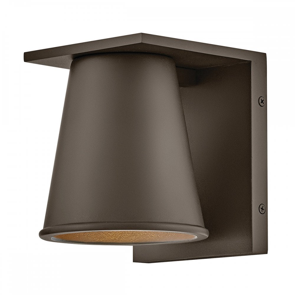 HK-HANS-S-ABZ Hans 1 Light Outdoor LED Wall Lantern Architectural Bronze