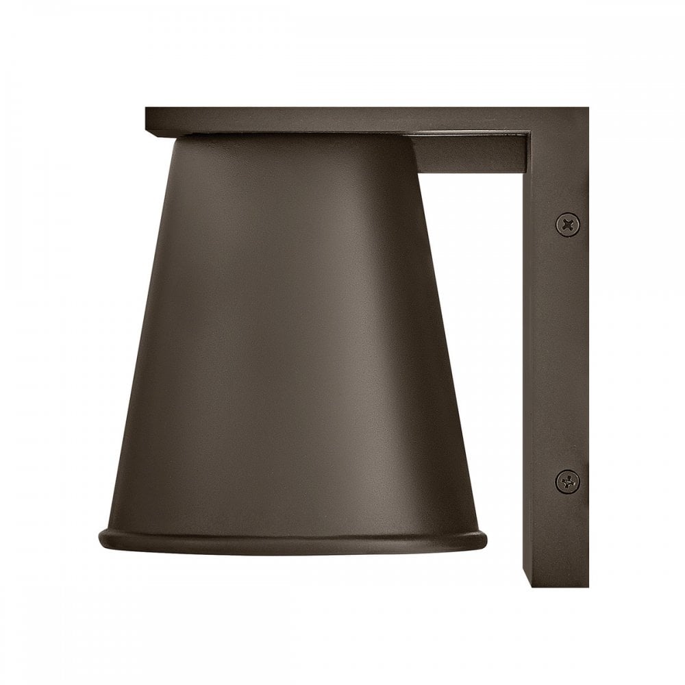 HK-HANS-S-ABZ Hans 1 Light Outdoor LED Wall Lantern Architectural Bronze