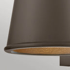 HK-HANS-S-ABZ Hans 1 Light Outdoor LED Wall Lantern Architectural Bronze