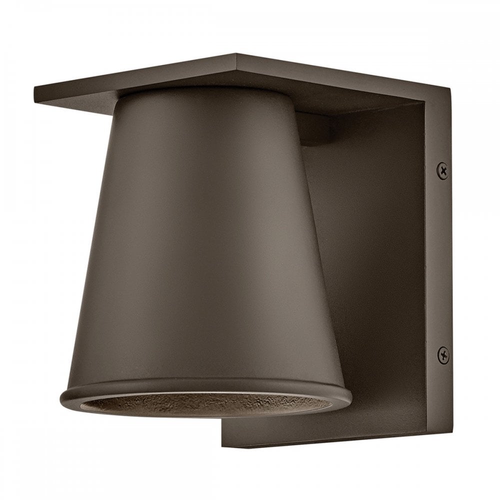 HK-HANS-S-ABZ Hans 1 Light Outdoor LED Wall Lantern Architectural Bronze
