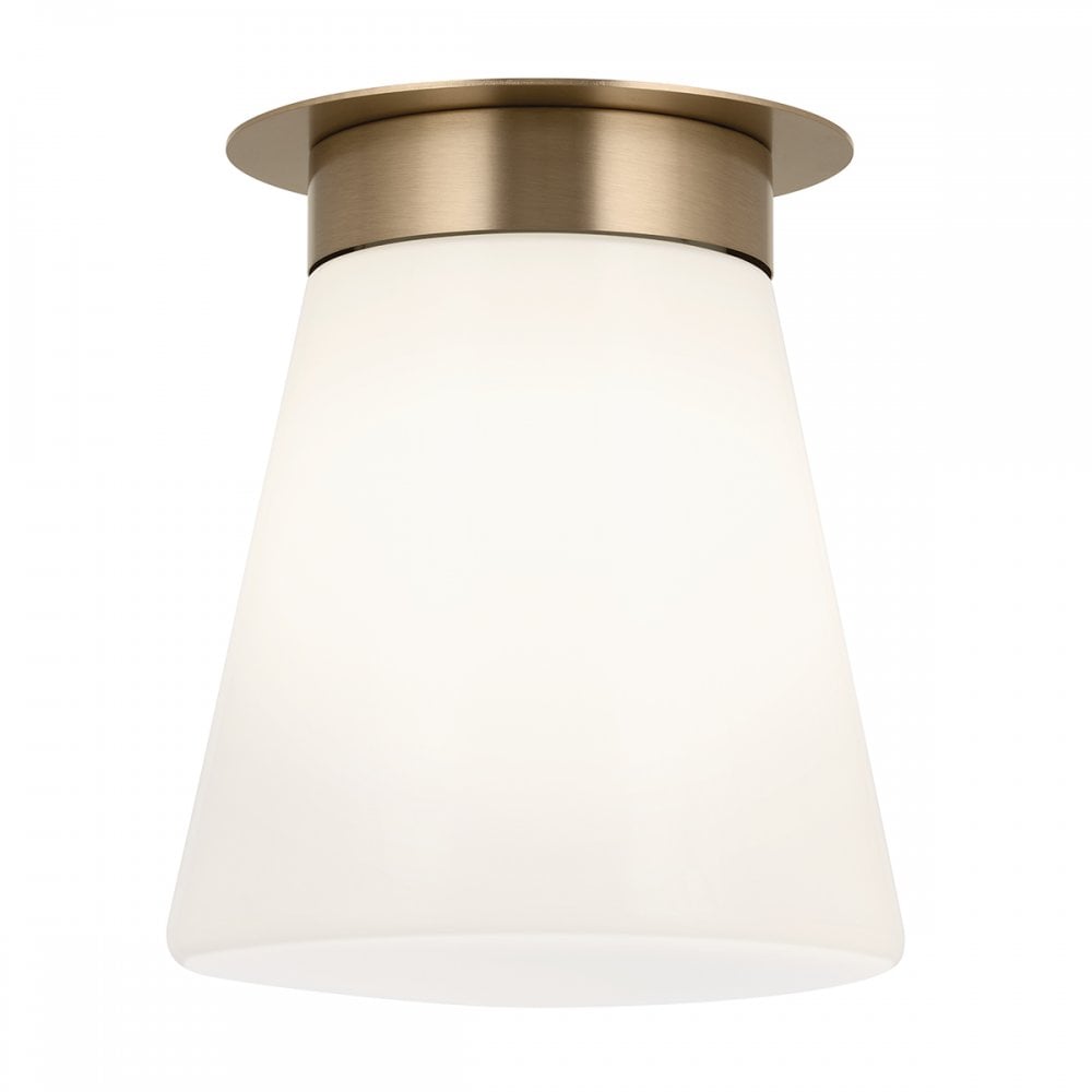 KL-ALBERS-F-T-CPZ Albers 1 Light Flush Champagne Bronze