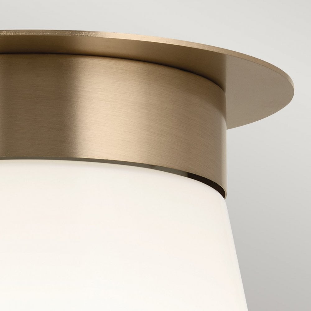 KL-ALBERS-F-T-CPZ Albers 1 Light Flush Champagne Bronze